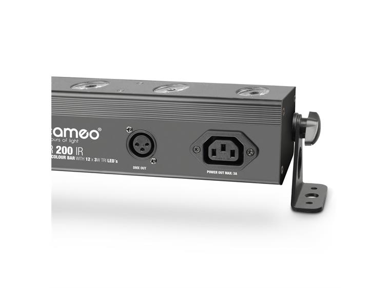 Cameo TRIBAR 200 IR - 12 x 3 W TRI LED Bar, black housing w/ IR remote